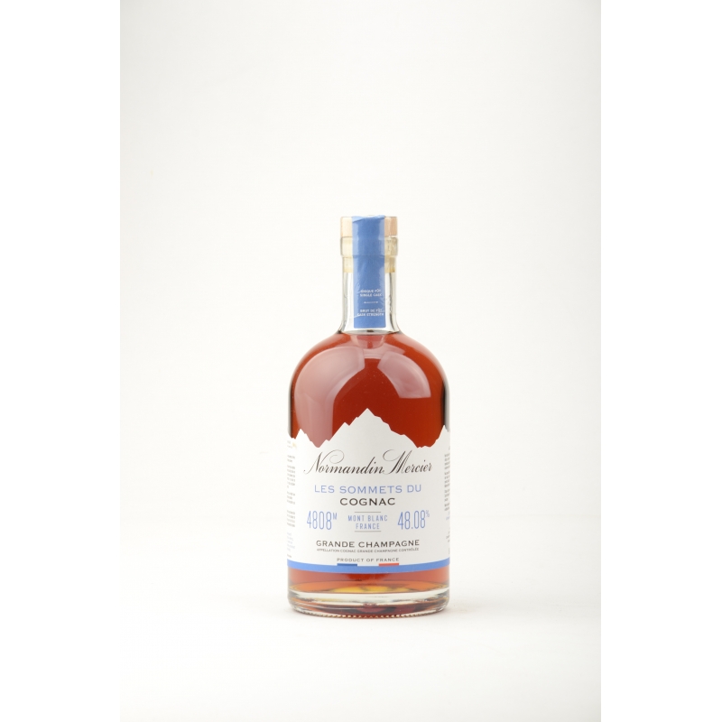Cuvée des sommets Mont Blanc brut de fût Grande Champagne Cognac Normandin Mercier édition limitée
