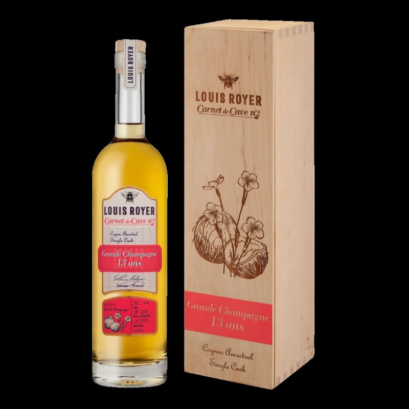 Carnet de cave N°2 Grande Champagne 13 ans édition limitée Cognac Louis Royer